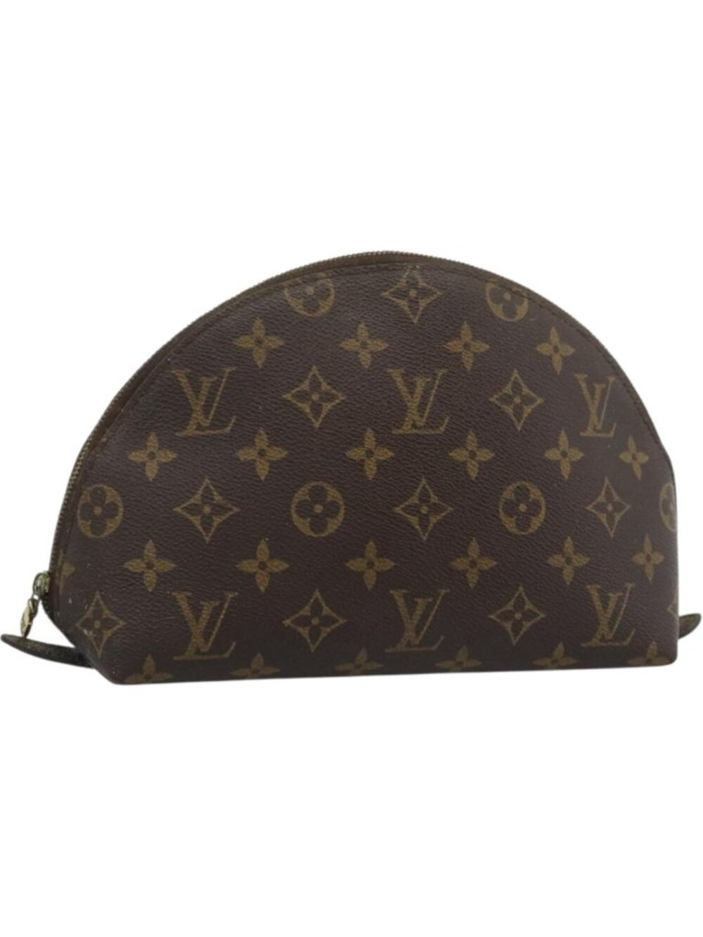 LOUIS VUITTON Monogram Trousse Demi Ronde Cosmetic Pouch M47520